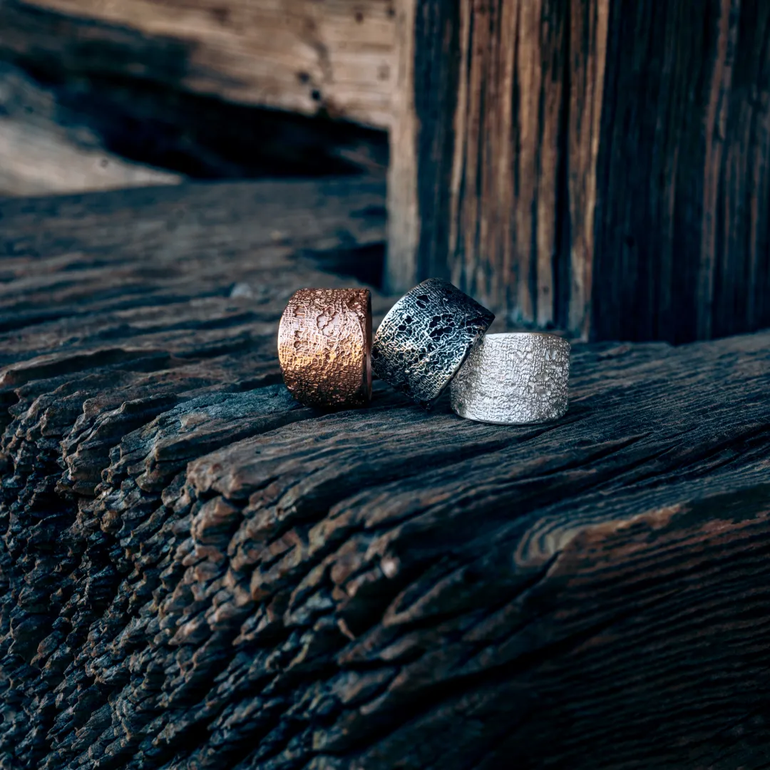 Bague dentelle brute