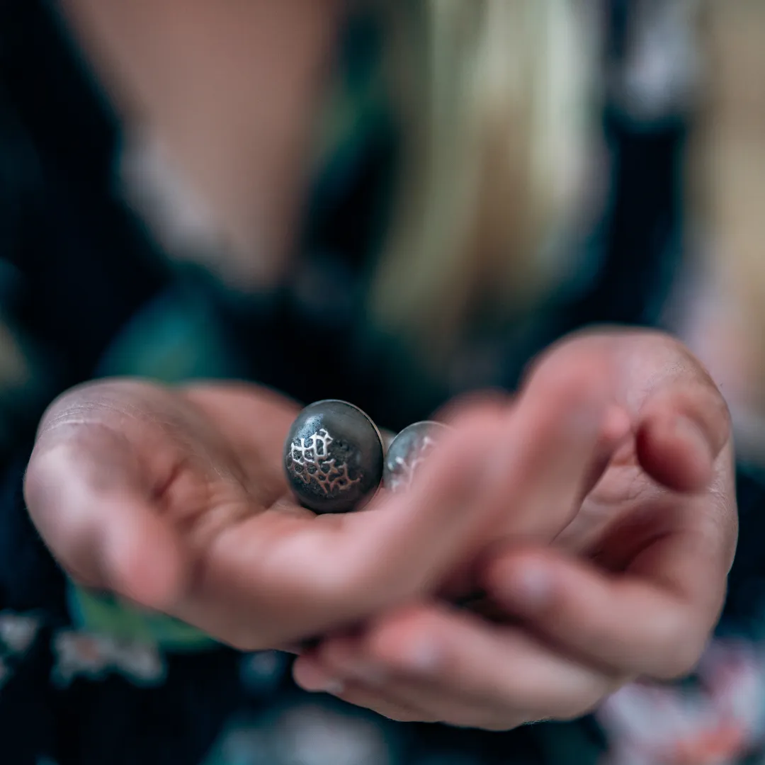 Bague béton argent