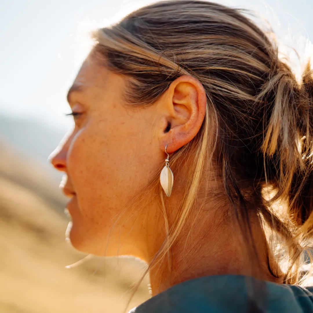 Boucle d'oreille feuille