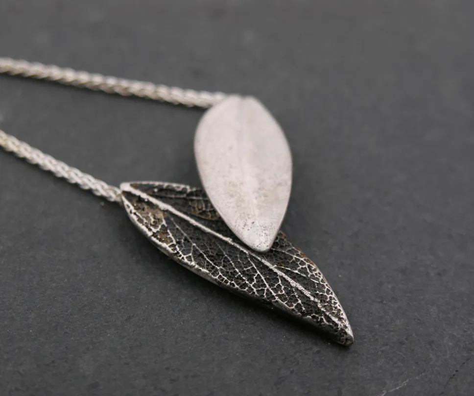 Collier en argent et platine